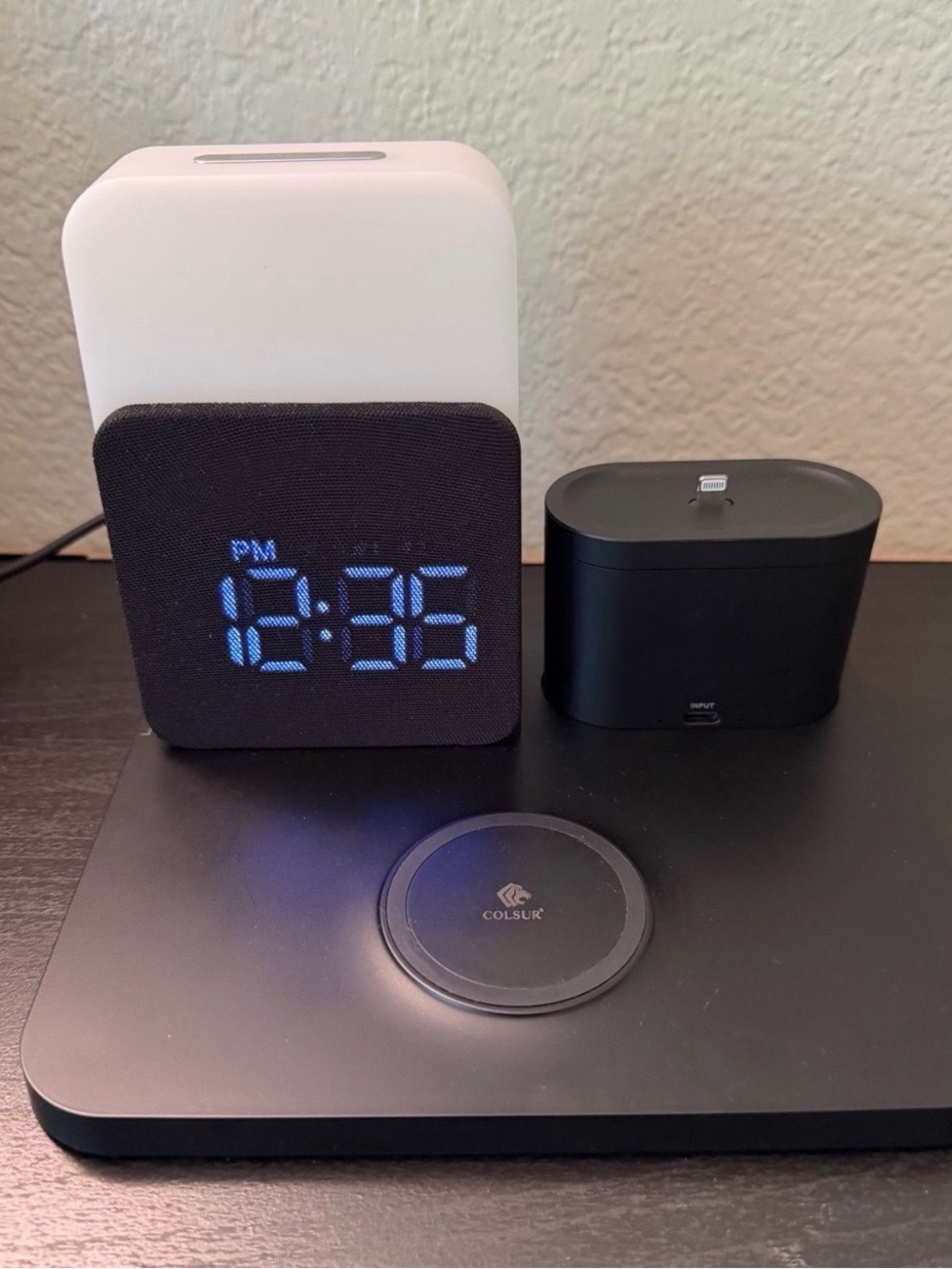 Digital LED Alarm Clock - Black & White